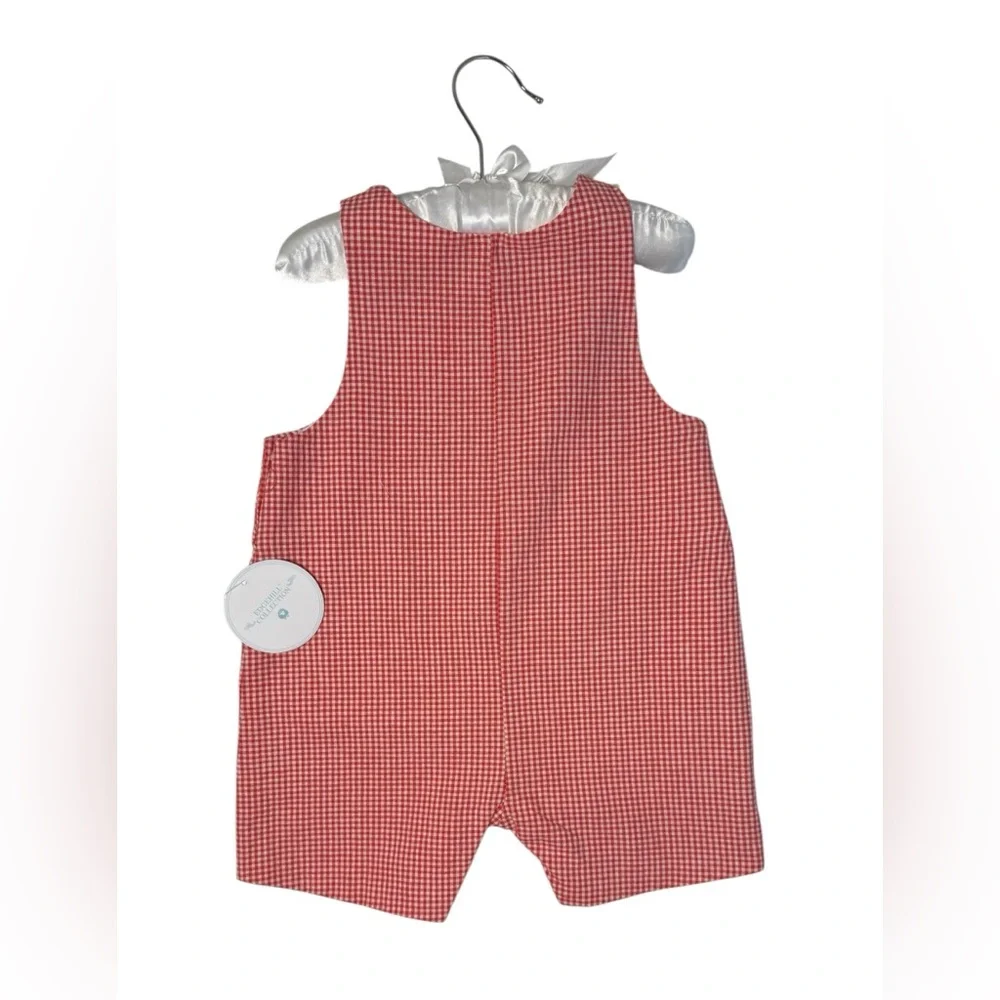 Edgehill Collection Baby Gingham Romper, Size 18M Cotton